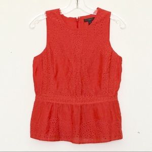 Jcrew peplum eyelet tip size 0.
